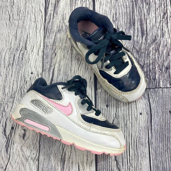 Nike Air Max 90 baby toddler‎ size 8c pink blue shoes 317485-461 - Picture 1 of 10